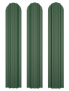 Штакетник "Евротрапеция" стандартные цвета Полиэстер (Россия) 6005, 1 м