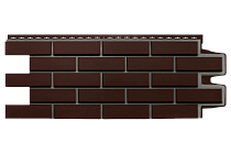 Фасадная полипропиленовая панель "Клинкерный кирпич" Премиум Шоколадный